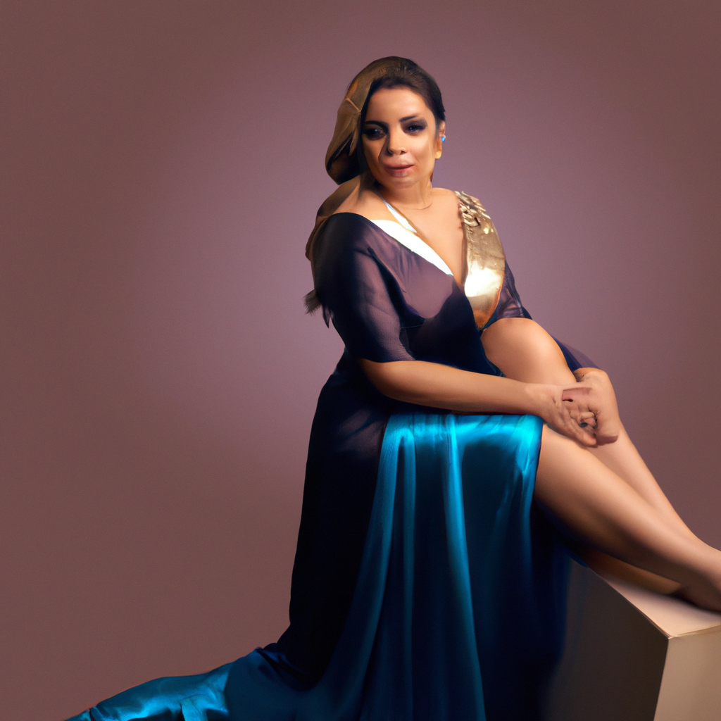 Retrato profesional en estudio minimalista con fondo neutro y guía de poses